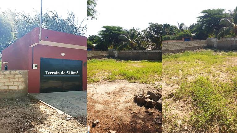 À vendre  Terrain de 538 m² entièrement clôturé à Warang